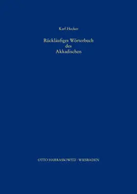  Rückläufiges Wörterbuch des Akkadischen | Buch |  Sack Fachmedien