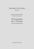 Zimmermann / Kloth / Kahl |  Die Inschriften der 3. Dynastie | Buch |  Sack Fachmedien