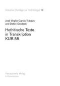 García Trabazo / Groddek |  Hethitische Texte in Transkription KUB 58 | Buch |  Sack Fachmedien