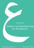 Hamdan |  Studien zur Kanonisierung des Korantextes | Buch |  Sack Fachmedien