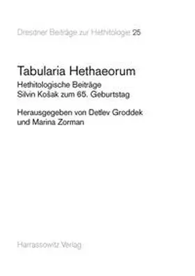 Groddek / Zorman |  Tabularia Hethaeorum | Buch |  Sack Fachmedien