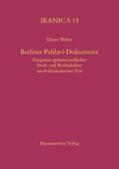 Weber |  Berliner Pahlavi-Dokumente | Buch |  Sack Fachmedien