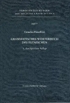 Hasselblatt |  Grammatisches Wörterbuch des Estnischen | Buch |  Sack Fachmedien