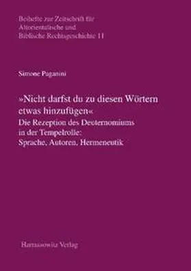 Paganini |  "Nicht darfst Du diesen Wörtern etwas hinzufügen" | Buch |  Sack Fachmedien