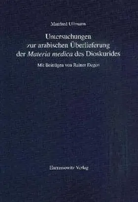 Ullmann |  Ullmann, M: Untersuchungen zur arabischen Überlieferung der | Buch |  Sack Fachmedien