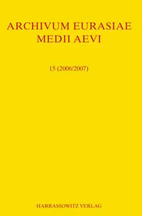 Allsen / Golden / Kovalev |  Archivum Eurasiae Medii Aevi 15 (2006/2007) | Buch |  Sack Fachmedien