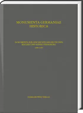 Menzel |  Dokumente zur Geschichte des Deutschen Reiches und seiner Verfassung. (1344–1347) | Buch |  Sack Fachmedien