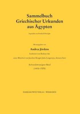 Jördens | Sammelbuch griechischer Urkunden aus Ägypten | Buch | 978-3-447-10096-0 | sack.de