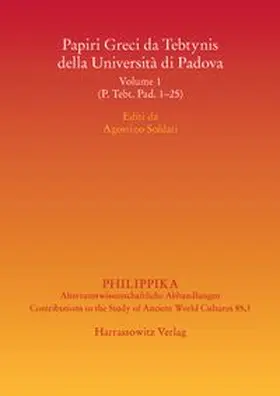 Soldati | Papiri Greci da Tebtynis della Università di Padova | Buch | 978-3-447-10357-2 | www.sack.de