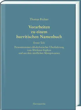 Richter |  Vorarbeiten zu einem hurritischen Namenbuch | Buch |  Sack Fachmedien
