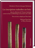 Stein / Drewes / Ryckmans |  Abraham Drewes/Jacques Ryckmans, les inscriptions sudarabes sur bois | Buch |  Sack Fachmedien