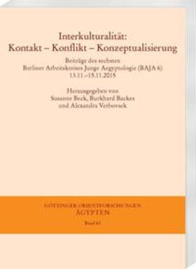 Beck / Backes / Verbovsek | Interkulturalität: Kontakt - Konflikt - Konzeptualisierung | Buch | 978-3-447-10859-1 | sack.de