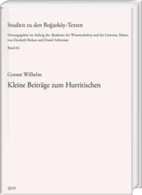 Wilhelm | Wilhelm, G: Kleine Beiträge zum Hurritischen | Buch | sack.de