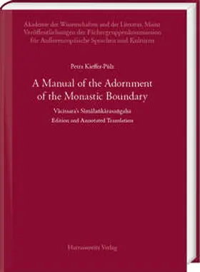 Kieffer-Pülz |  A Manual of the Adornment of the Monastic Boundary | Buch |  Sack Fachmedien