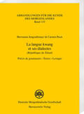 Jungraithmayr / Peust |  La langue kwang et ses dialectes (République du Tchad) | Buch |  Sack Fachmedien