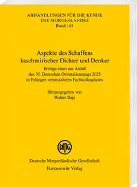 Slaje |  Aspekte des Schaffens kaschmirischer Dichter und Denker | Buch |  Sack Fachmedien