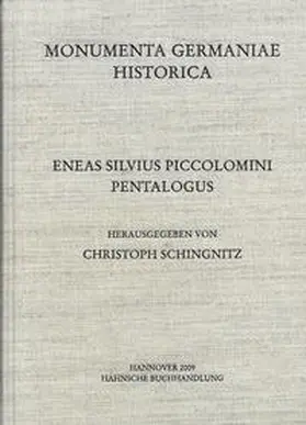 Schingnitz |  Eneas Silvius Piccolomini, Pentalogus | Buch |  Sack Fachmedien