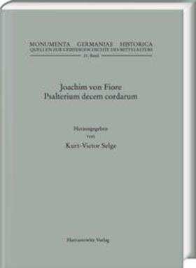 Selge |  Joachim von Fiore, Psalterium decem cordarum | Buch |  Sack Fachmedien