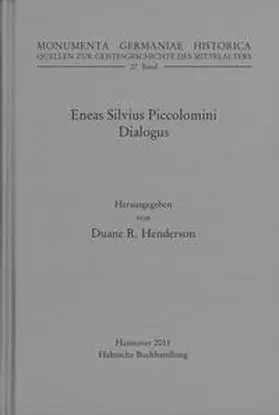 Henderson |  Eneas Silvius Piccolomini, Dialogus | Buch |  Sack Fachmedien
