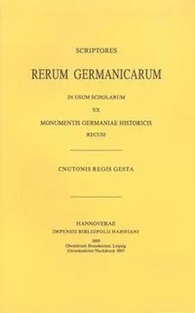 Pertz |  Cnutonis regis Gesta sive Encomium Emmae reginae auctore monacho S. Bertini | Buch |  Sack Fachmedien