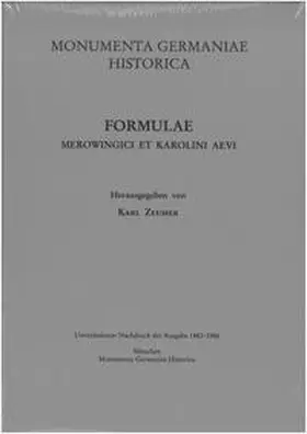 Zeumer |  Formulae Merowingici et Karolini aevi | Buch |  Sack Fachmedien