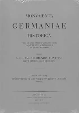 Weiland |  Constitutiones et acta publica imperatorum et regum (1198-1272) | Buch |  Sack Fachmedien