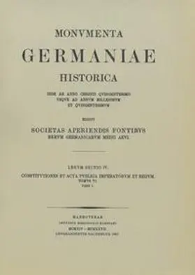 Schwalm |  Constitutiones et acta publica imperatorum et regum (1325-1330) | Buch |  Sack Fachmedien