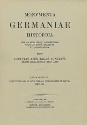 Zeumer / Salomon | Constitutiones et acta publica imperatorum et regum (1345-1348) | Buch | 978-3-447-17331-5 | www.sack.de