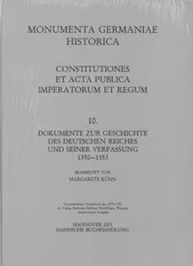  Constitutiones et acta publica imperatorum et regum (1350-1353) | Buch |  Sack Fachmedien