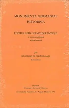 Hinkmar von Reims, De ordine palatii | Buch |  Sack Fachmedien