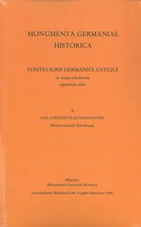 Fuhrmann |  Das Constitutum Constantini (Konstantinische Schenkung) | Buch |  Sack Fachmedien