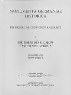 Weigle |  Die Briefe des Bischofs Rather von Verona | Buch |  Sack Fachmedien