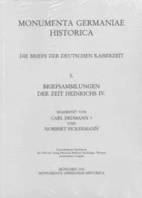 Erdmann / Fickermann |  Briefsammlungen der Zeit Heinrichs IV. | Buch |  Sack Fachmedien