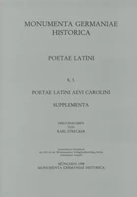 Strecker |  Poetae Latini aevi Carolini (IV) | Buch |  Sack Fachmedien