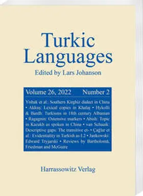 Johanson |  Turkic Languages 26 (2022) 2 | Buch |  Sack Fachmedien