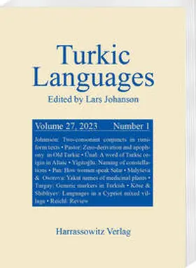 Johanson |  Turkic Languages 27 (2023) 1 | Buch |  Sack Fachmedien