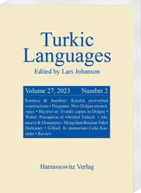 Johanson |  Turkic Languages 27 (2023) 2 | Buch |  Sack Fachmedien