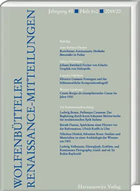 Föcking / Leonhardt / Pfisterer |  Wolfenbütteler Renaissance-Mitteilungen 40 (2019/2020) 1+2 | Buch |  Sack Fachmedien