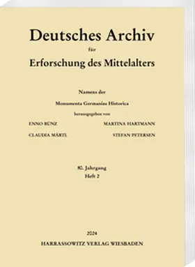 Bünz / Hartmann / Märtl |  Deutsches Archiv für Erforschung des Mittelalters 80 (2024) 2 | Buch |  Sack Fachmedien
