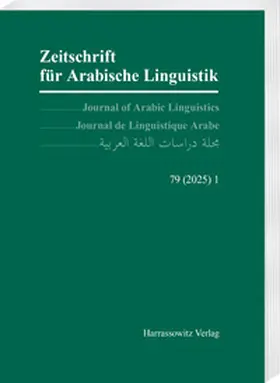 Arnold / Jastrow / Talay |  Zeitschrift für Arabische Linguistik 79,1 (2025) | Buch |  Sack Fachmedien