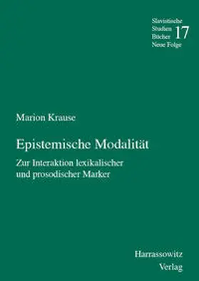 Krause |  Epistemische Modalität | eBook | Sack Fachmedien