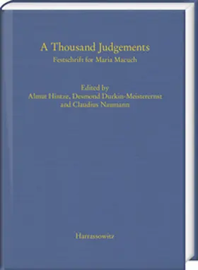 Hintze / Durkin-Meisterernst / Naumann |  A Thousand Judgements | eBook | Sack Fachmedien