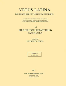  Sirach (Ecclesiasticus) - Pars altera | Buch |  Sack Fachmedien