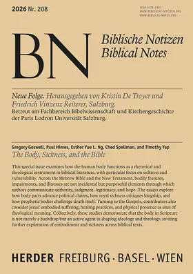 Yap / Goswell / Spellman |  The Body, Sickness, and the Bible | Buch |  Sack Fachmedien