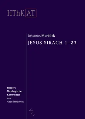 Marböck |  Jesus Sirach 1-23 | Buch |  Sack Fachmedien