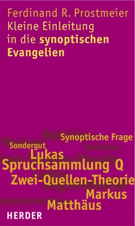 Prostmeier |  Kleine Einleitung in die synoptischen Evangelien | eBook | Sack Fachmedien