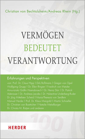 von Bechtolsheim / Rhein | Vermögen bedeutet Verantwortung | Buch | 978-3-451-39135-4 | sack.de