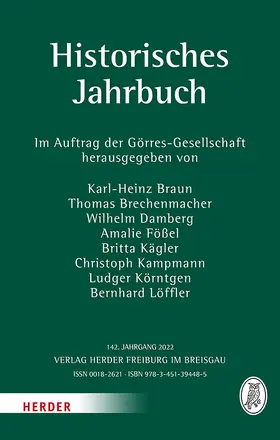  Historisches Jahrbuch - 142. Jahrgang | Buch |  Sack Fachmedien