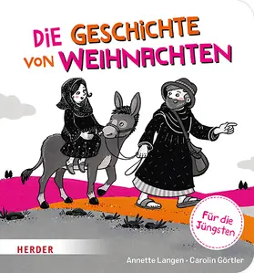 Langen |  Die Geschichte von Weihnachten Kontrastbuch (Pappbilderbuch) | Buch |  Sack Fachmedien