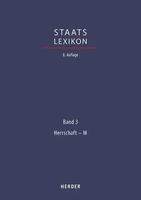 Görres-Gesellschaft / Herder |  Staatslexikon | eBook | Sack Fachmedien